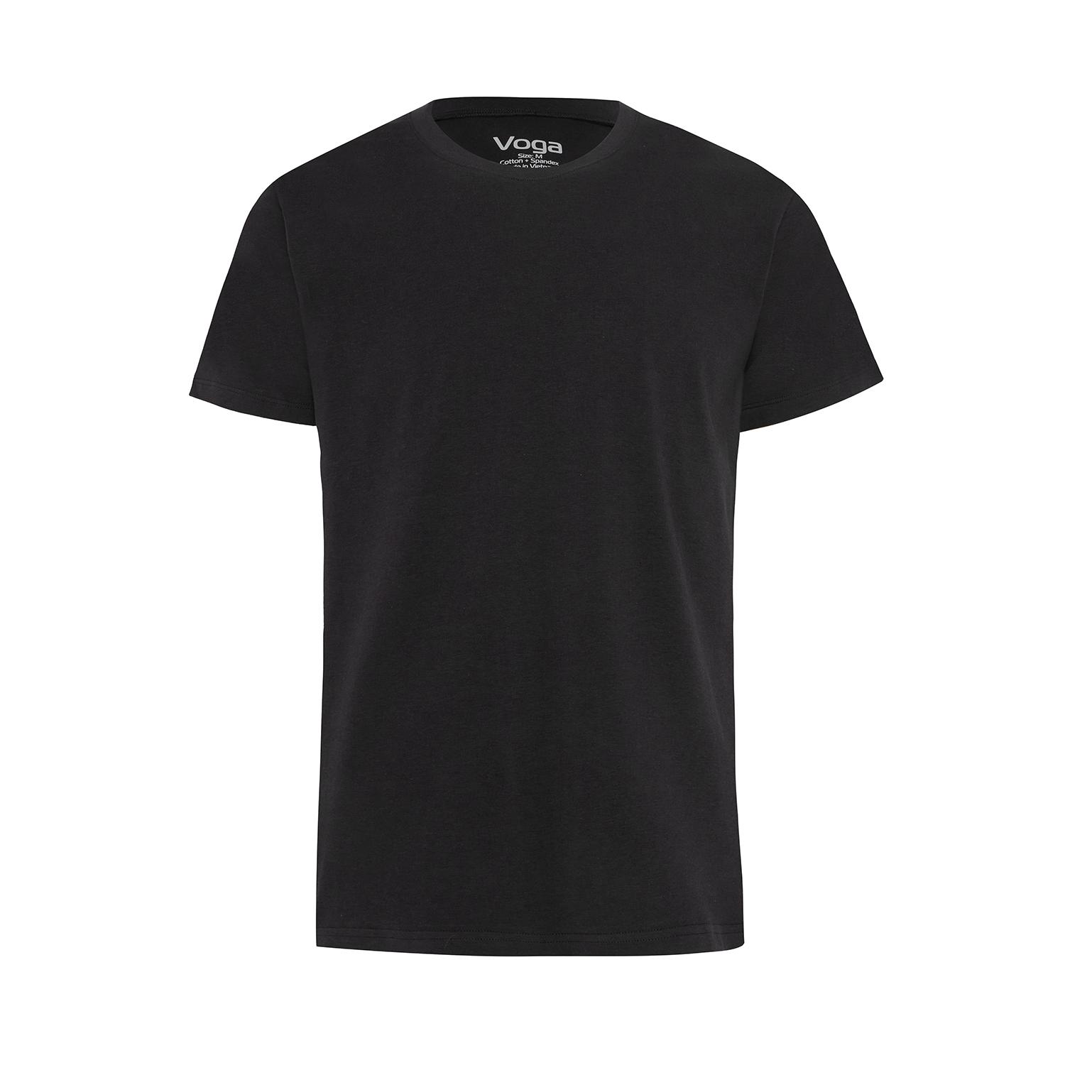 Áo thun nam Voga cổ tròn ngắn tay vải thun cotton bốn chiều co dãn
