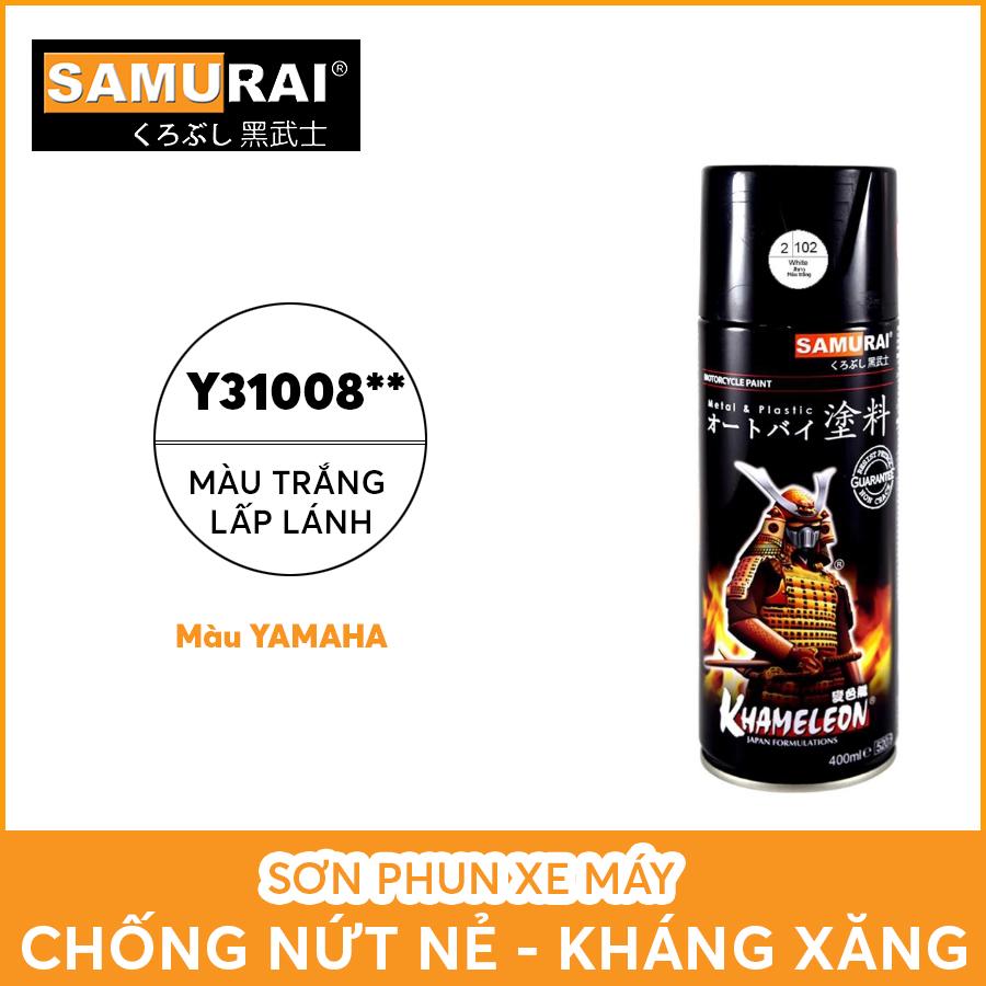 Chai sơn Samurai Y31008** màu trắng mịn Yamaha