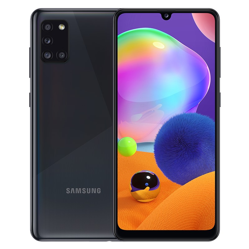 Điện thoại Samsung A31 6GB/128GB, camera sau: chính 48Mp & phụ 8Mp, 5Mp, 5Mp, CPU:MediaTek MT6768 8 nhân (Helio P65)