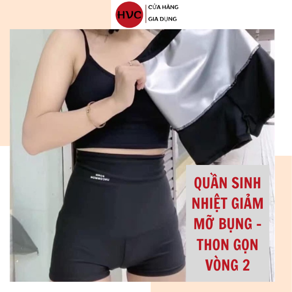 Quần giảm mỡ bụng bor.n uncom.mon định hình, đổ mồ hôi tan mỡ bụng hiệu quả