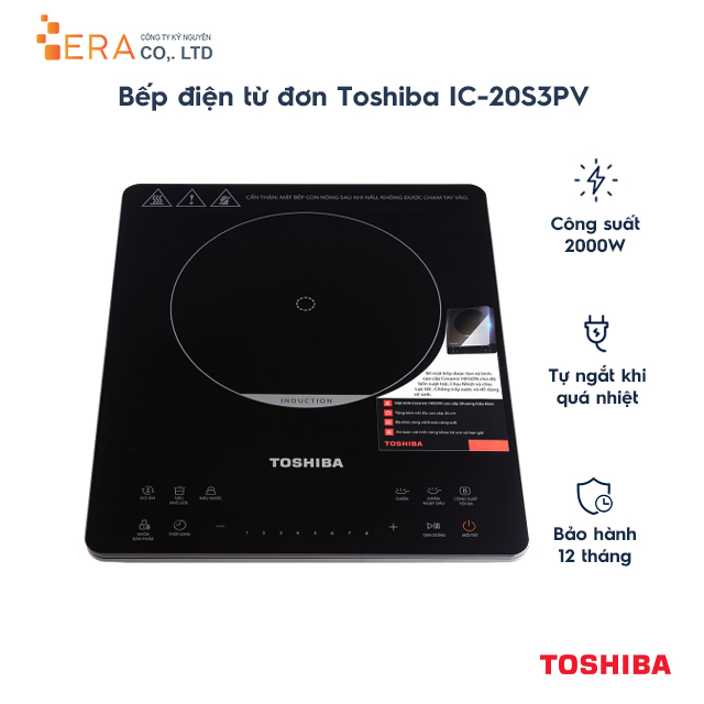 Bếp điện từ đơn toshiba ic-20s3pv