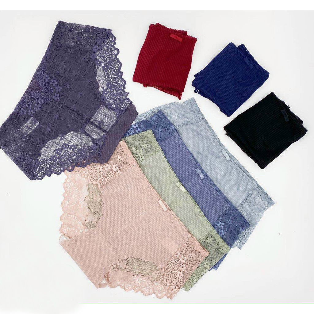 Combo 5 Quần Lót Nữ Đúc Su phối ren sexy quyến rũ tôn dáng Freesize 40-57kg