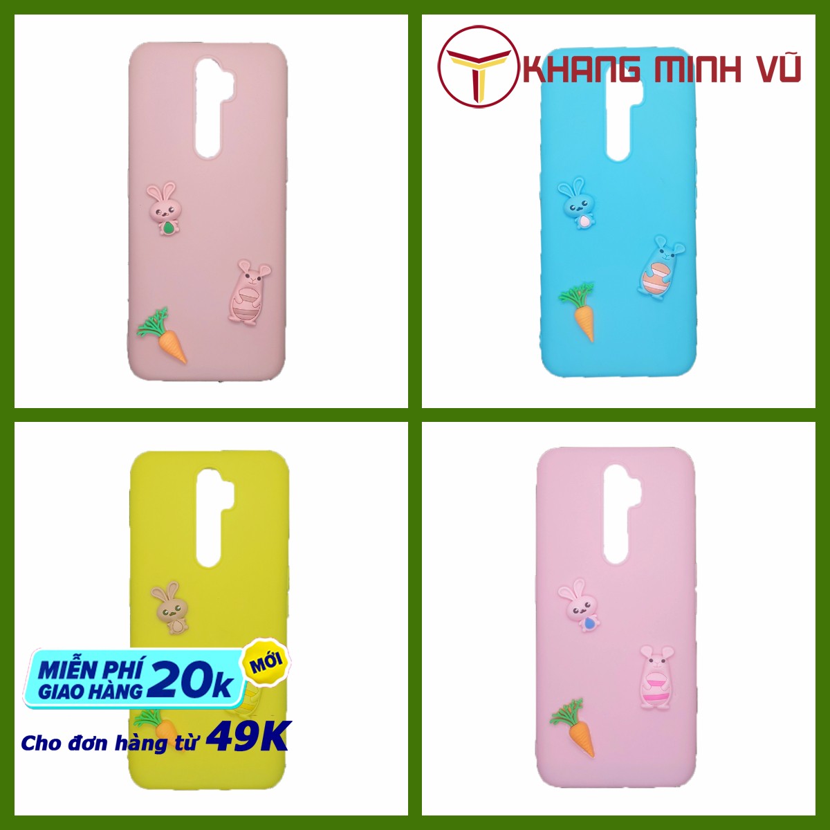 Ốp Dẻo Sticker Nổi OPPO A5 2020 / A9 2020