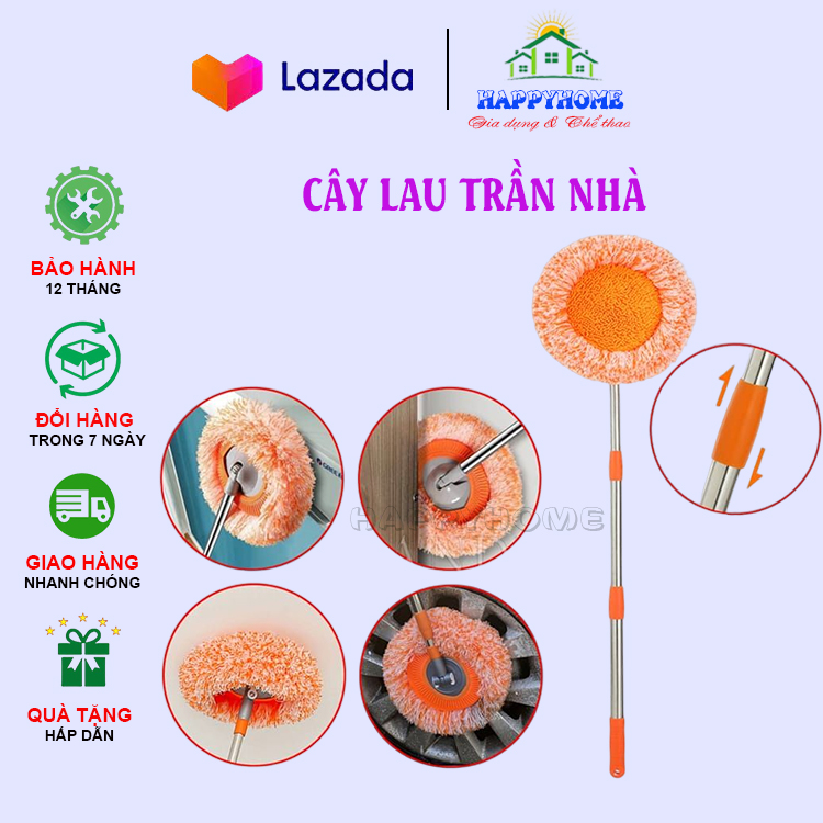 Cây Lau Trần Nhà, Chổi Lau Nhà Hình Hoa Hướng Dương Đa Năng Hình Hoa Hướng Dương Đầu có thể điều chỉnh có thể tháo rời miếng lau