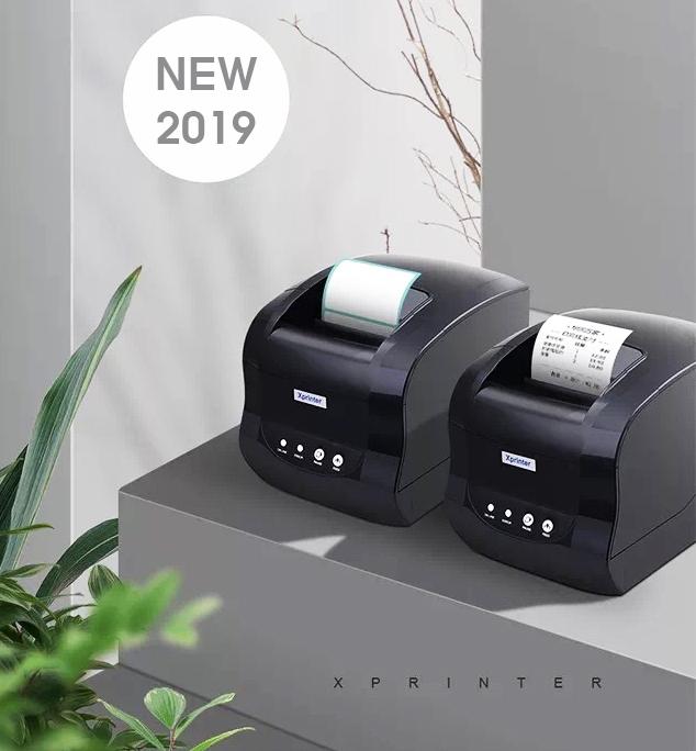 Máy in hóa đơn, máy in mã vạch 2 chức năng in cả hóa đơn. tem nhãn mã vạch 2in1 xprinter xp-365b cao cấp.