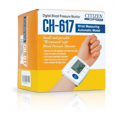 (HÀNG NHẬP KHẨU NHẬT BẢN) Máy đo huyết áp điện tử cổ tay - CITIZEN CH-617