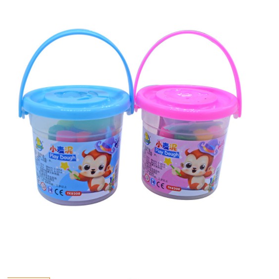 Đất nặn thủ công hình xô ngộ nghĩnh cho bé