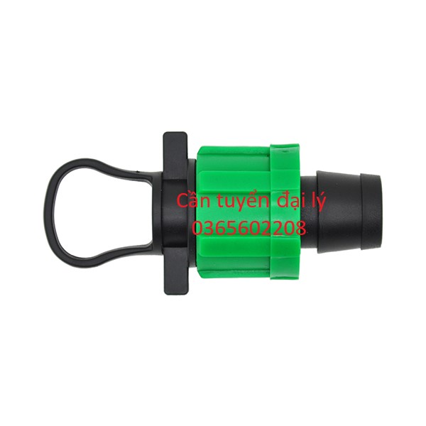 100 nút bịt cuối loại ren vặn cho ống nhỏ giọt phi 16mm
