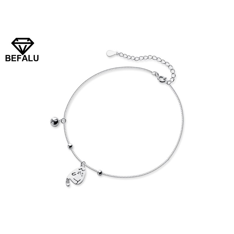 Lắc Chân Nữ Có Chuông Bạc Thật 925 Phong Cách Hàn Quốc LC05 - BEFALU