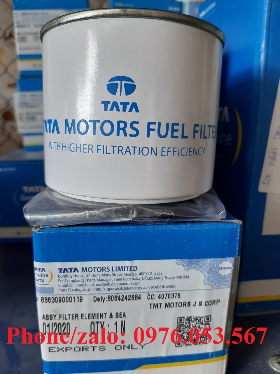 Lõi lọc nhiên liệu chính hãng xe Tata Super Ace Euro 2 - 886309000119