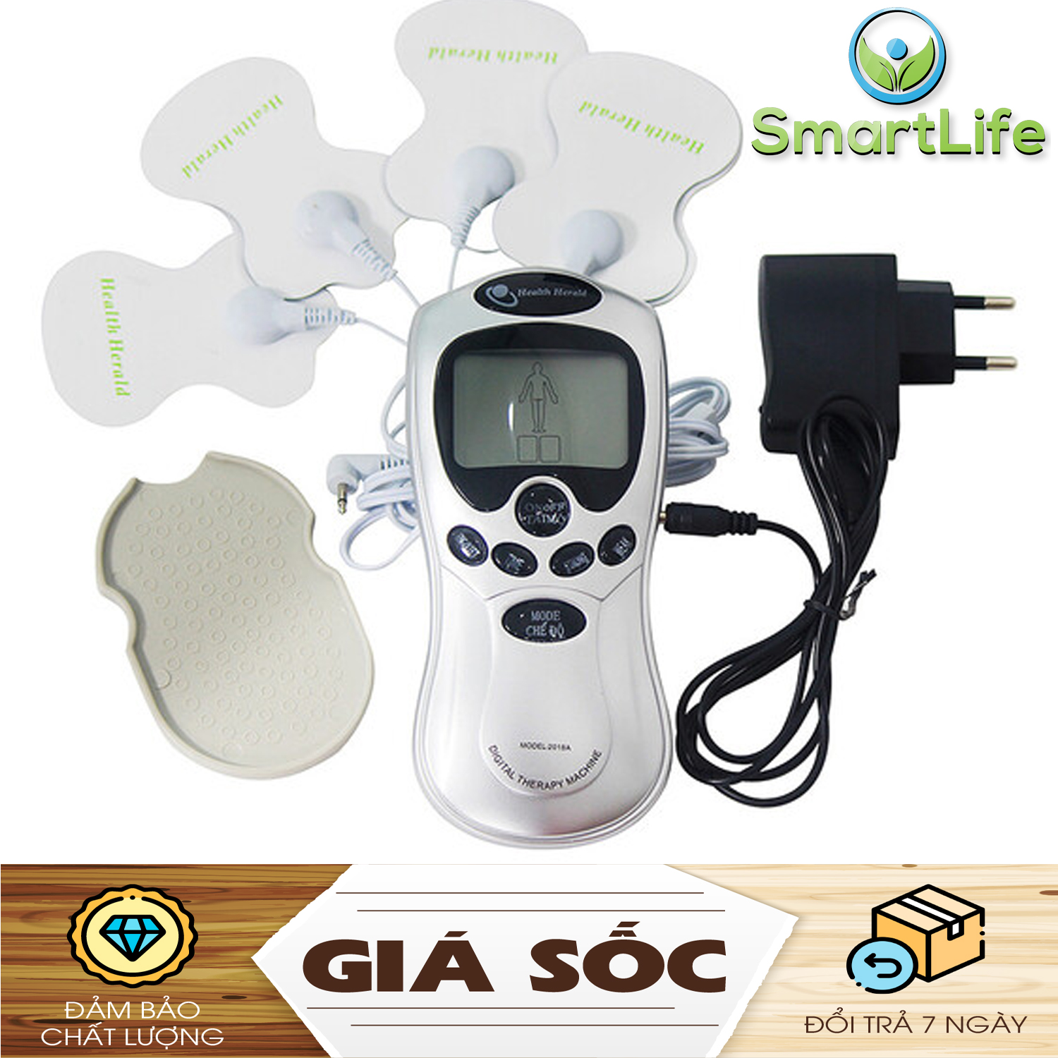 [GIẢM NGAY 50%] Máy massage trị liệu xung điện 4 miếng dán SYK-208 , máy masssage xung điện 4 miếng dán cao cấp, máy massage vật lý trị liệu mát xa châm cứu bấm huyệt cầm tay lưng cổ vai gáy, máy mat xa toàn thân