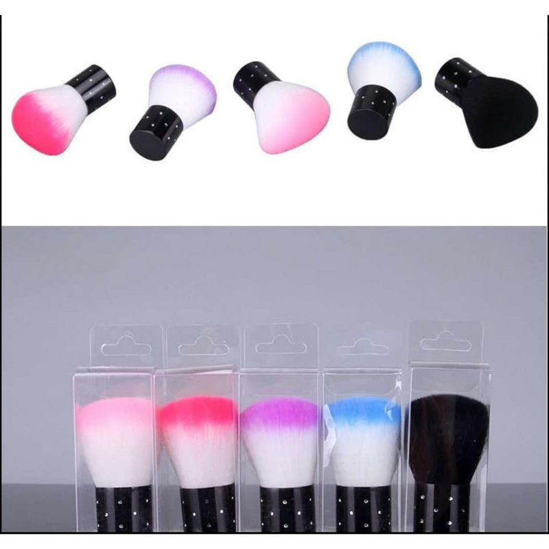 Chổi phủi bụi nail ngắn giao màu ngẫu nhiên -phụ kiện nails minh anh