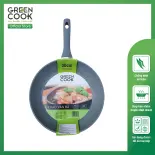 Chảo sâu đáy từ vân đá chống dính Green Cook GCP02-30IH size 30 cm - Hàng chính hãng greencook