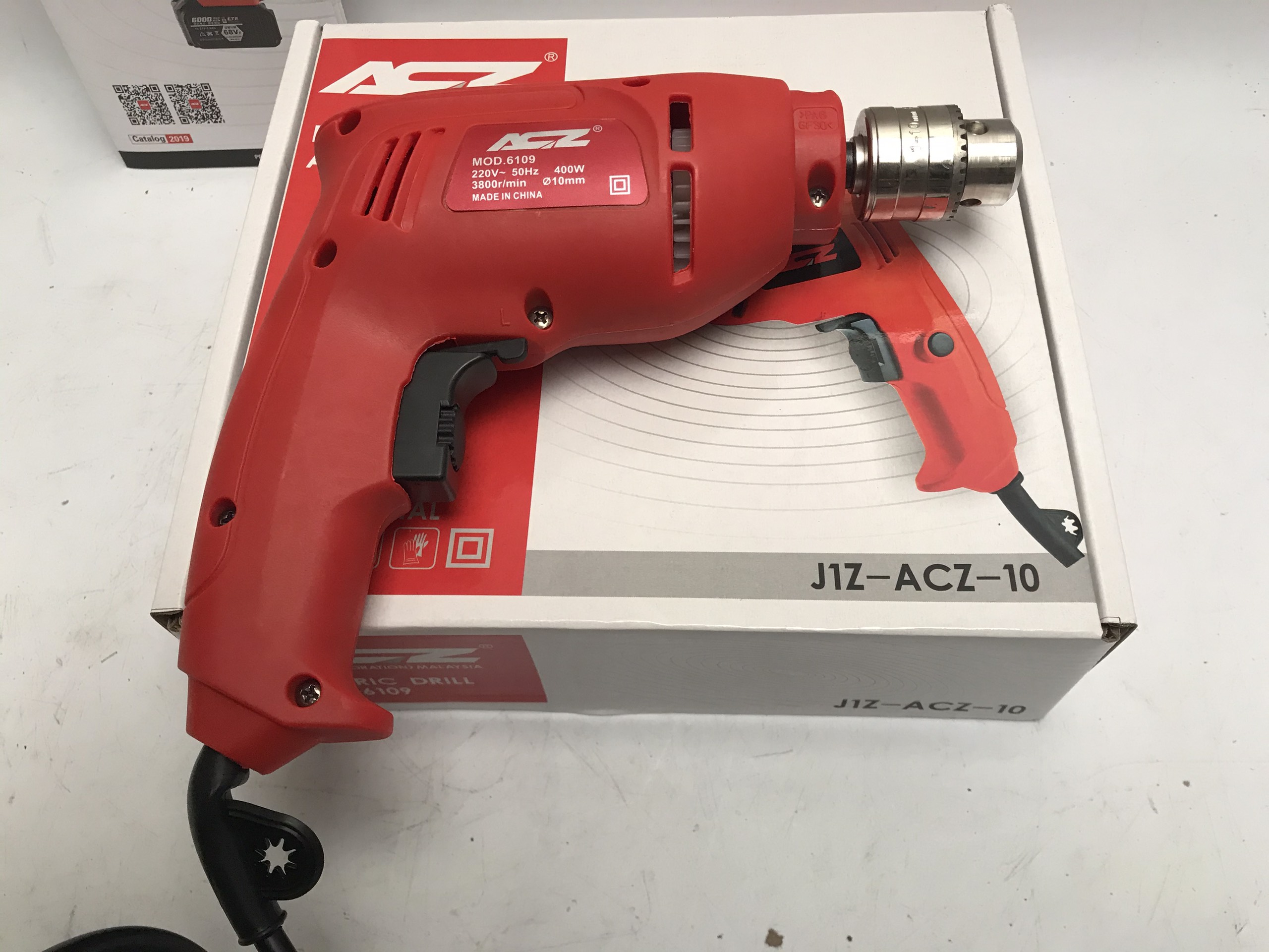 Máy khoan điện khoan vít khoan tường acz 6109 công suất 400w-bảo hành 6 tháng