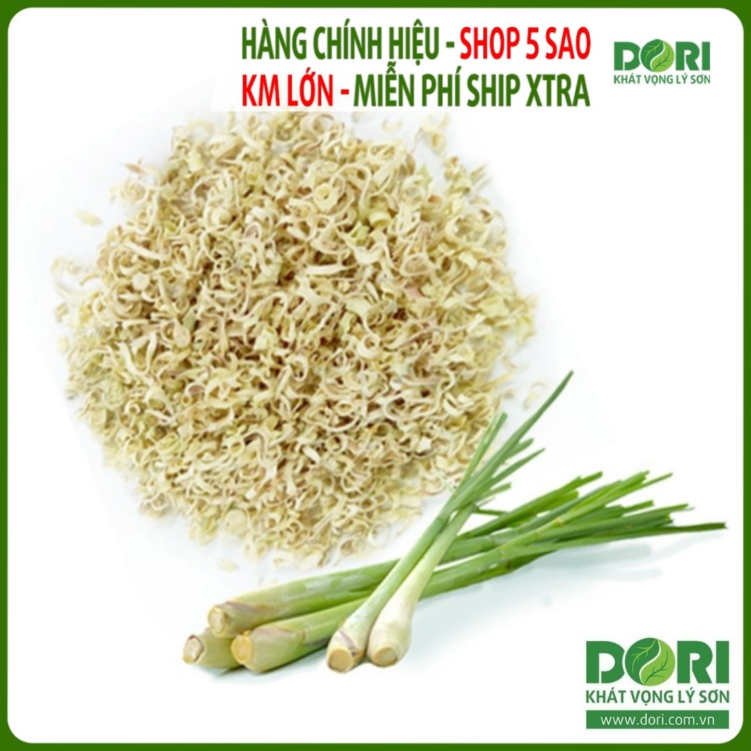 Sả thái lát sấy khô - Dori Thơm 70g - 500g - Gia vị khô - Sliced lemongrass VietNamese spices