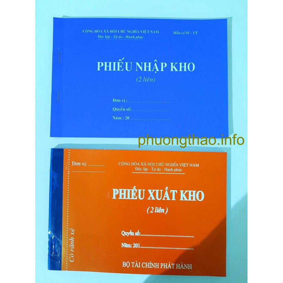 Phiếu nhập kho, xuất kho - Giấy carbon mịn đẹp