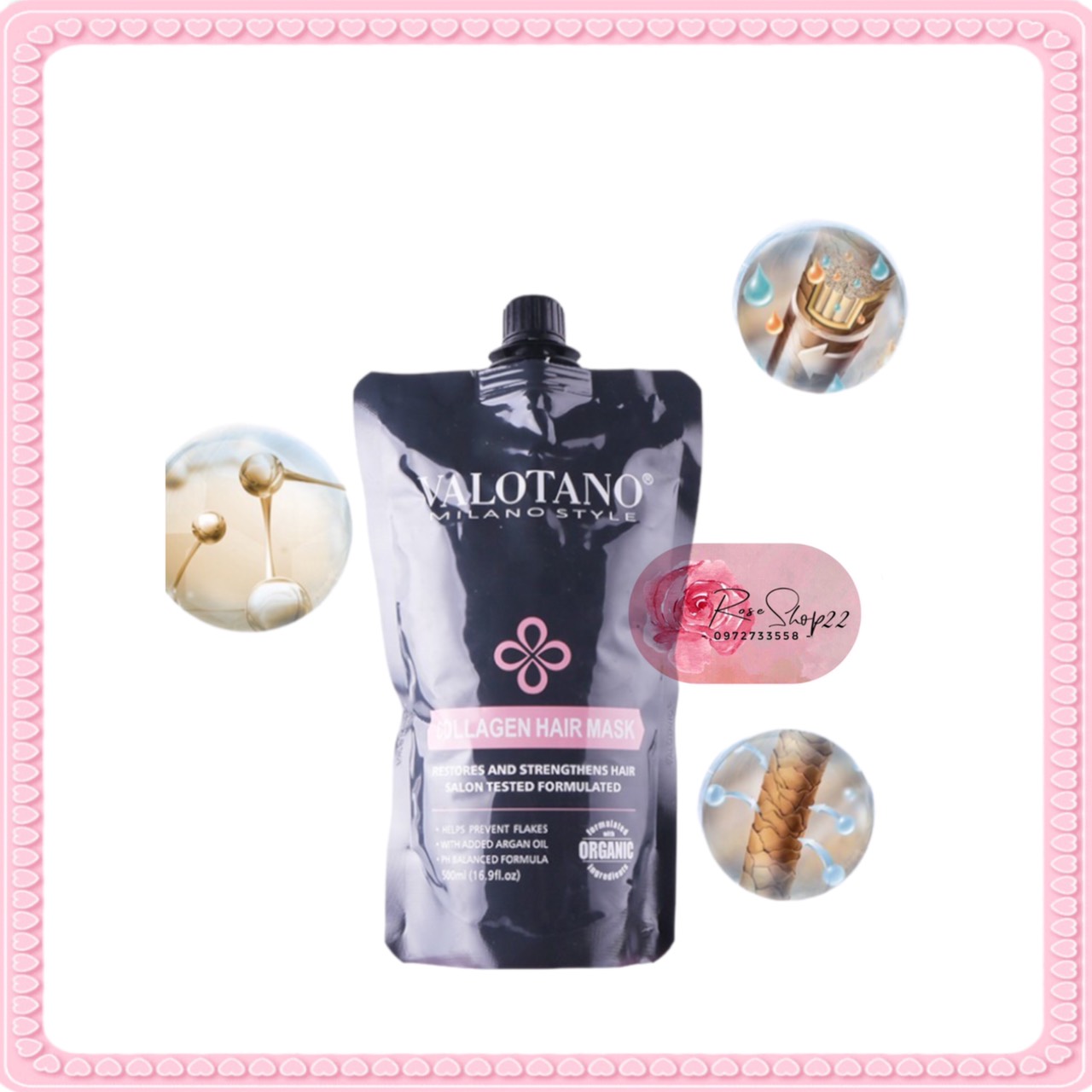 Hấp tóc siêu phục hồi valotano 500ml