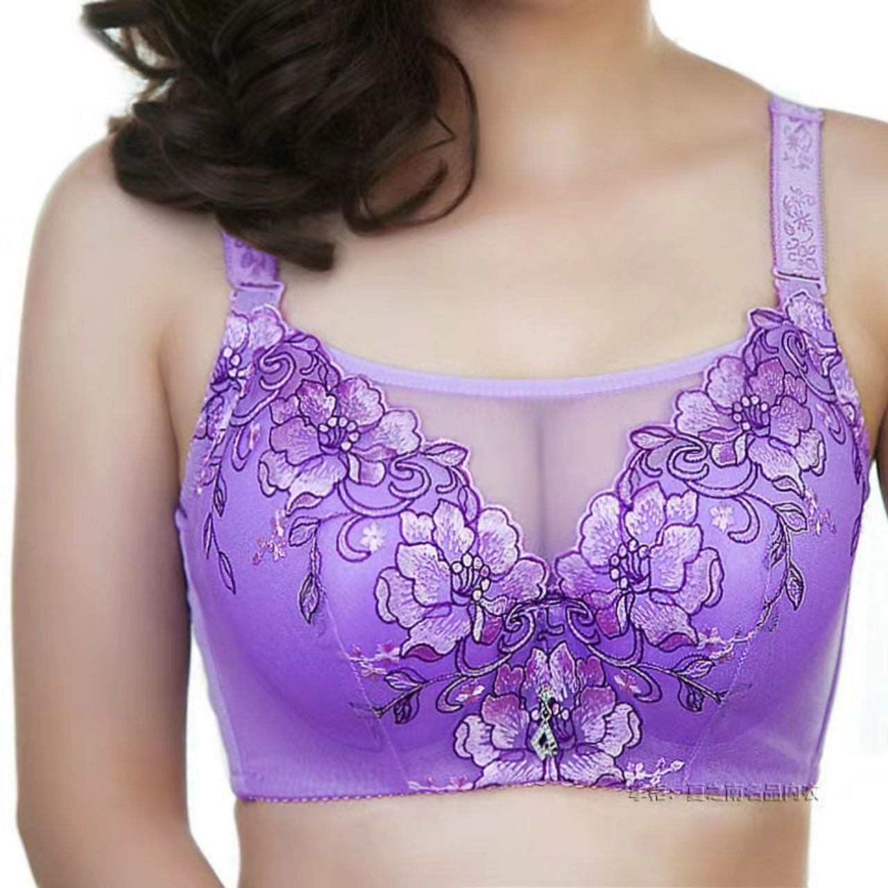Áo Lót Ren Nữ Không Gọng Bigsize - Áo Lót   Ren Bản To Nâng Ngực Cho Chị Em Bigsize Hàng Đẹp