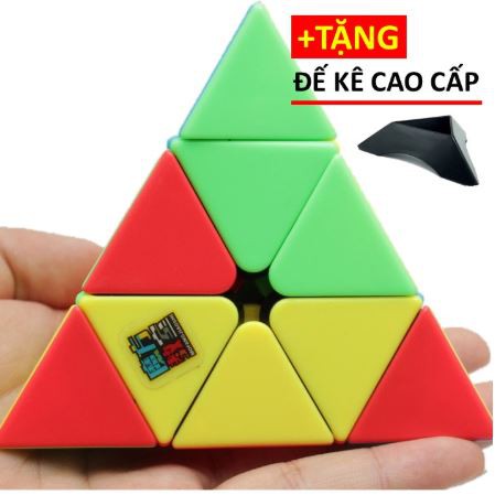 Rubik MoYu Tam Giác Pyraminx Stickerless - Không VIền Cao cấp, Xoay trơn, Cực Mượt