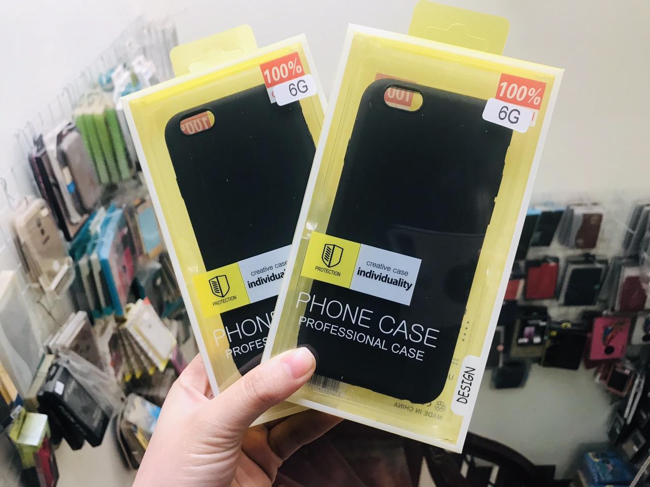 Ốp lưng iphone 6/6s dẻo đen silicon