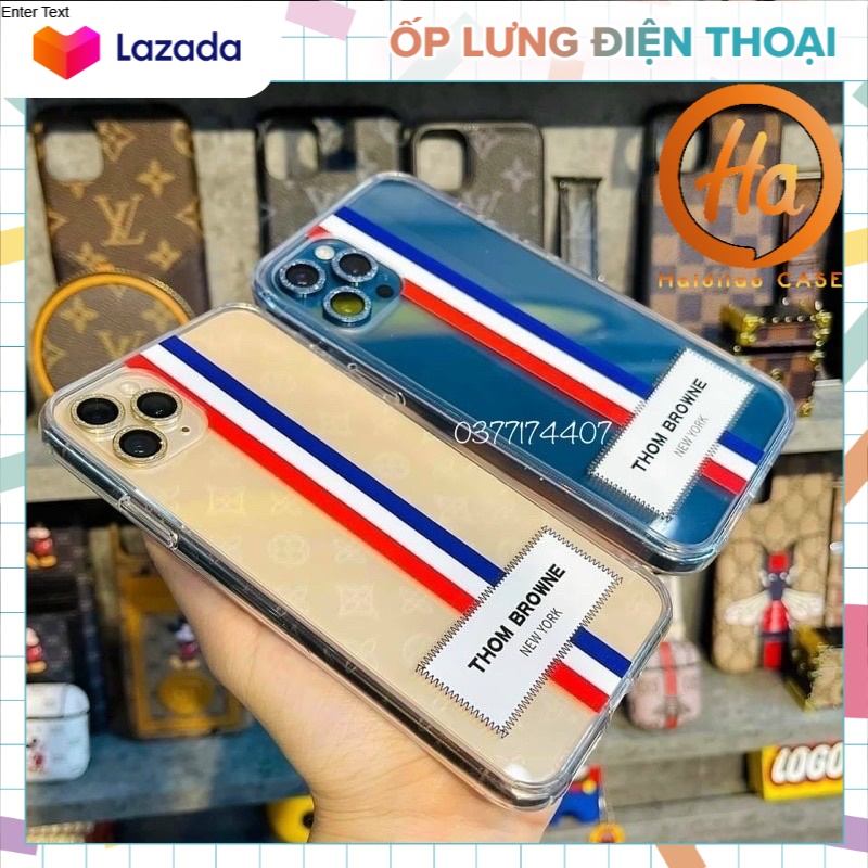Ốp lưng iphone trong suốt Thom Browne 6plus/6s/6splus/7/7plus/8/8plus/x/xr/xs/11/12/13/pro/max/plus/promax T21