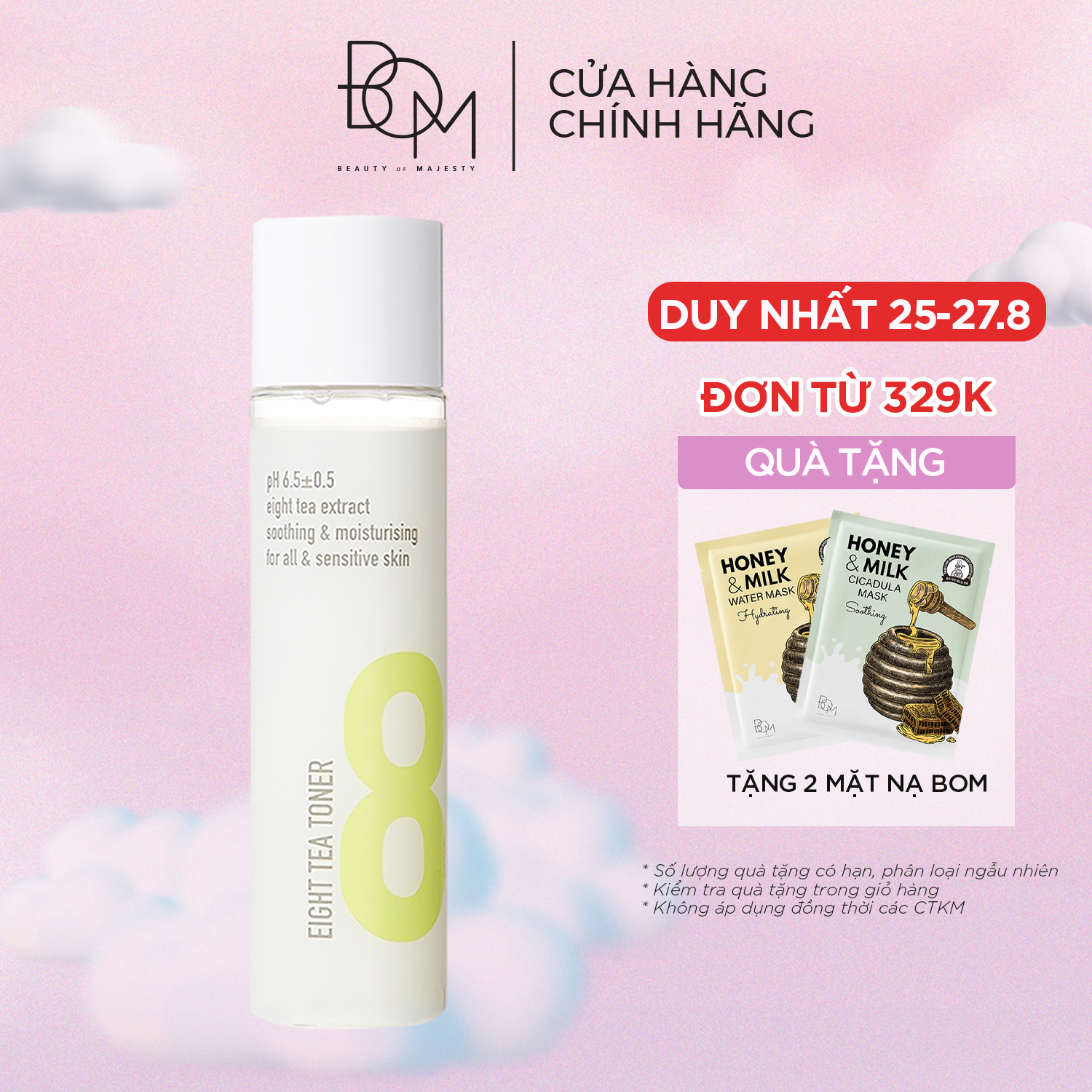 Nước Cân Bằng 8 Loại Trà Bom Eight Tea Toner 150ml
