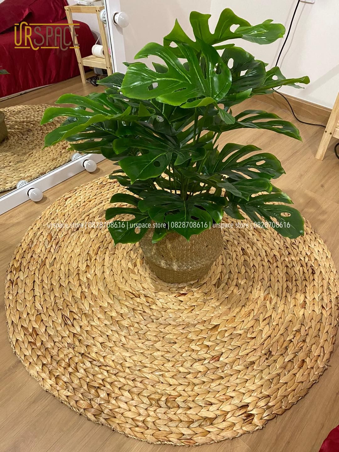 Thảm lục bình (bèo tây) trải sàn trang trí, chụp ảnh D80 cm