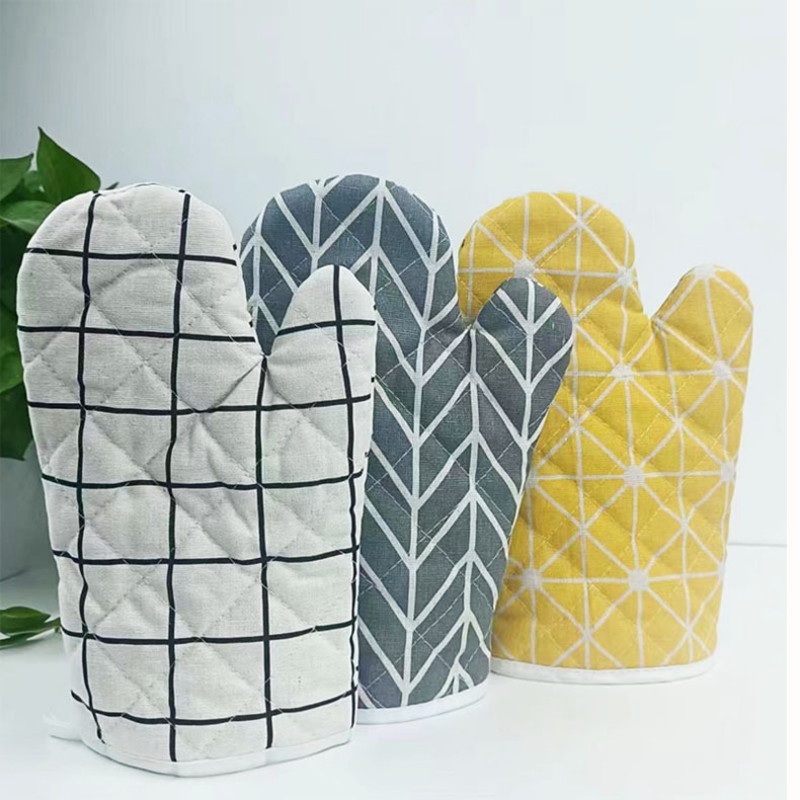 Găng tay bếp chống nóng chất bền đẹp làm bánh/ lò nướng dày dặn nhiều hoạ tiết [1 Cái]-NIEVE