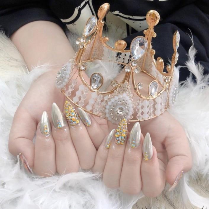 Hot sales cheap Vương miện Hoàng Hậu cao cấp chụp ảnh Nail, đội đầu, phụ kiện tóc đẹp