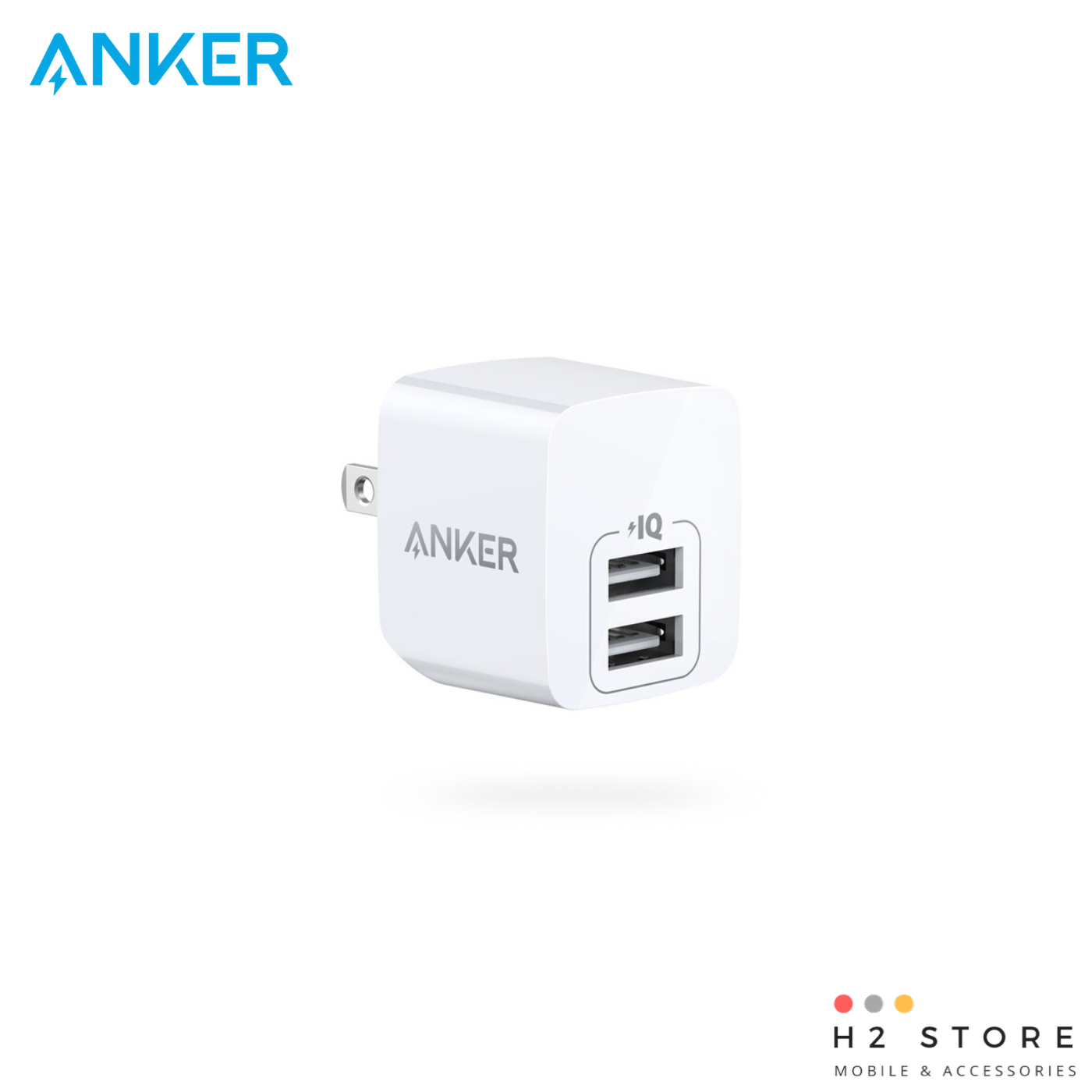 Sạc Anker PowerPort Mini 2 Cổng, 12w - A2620
