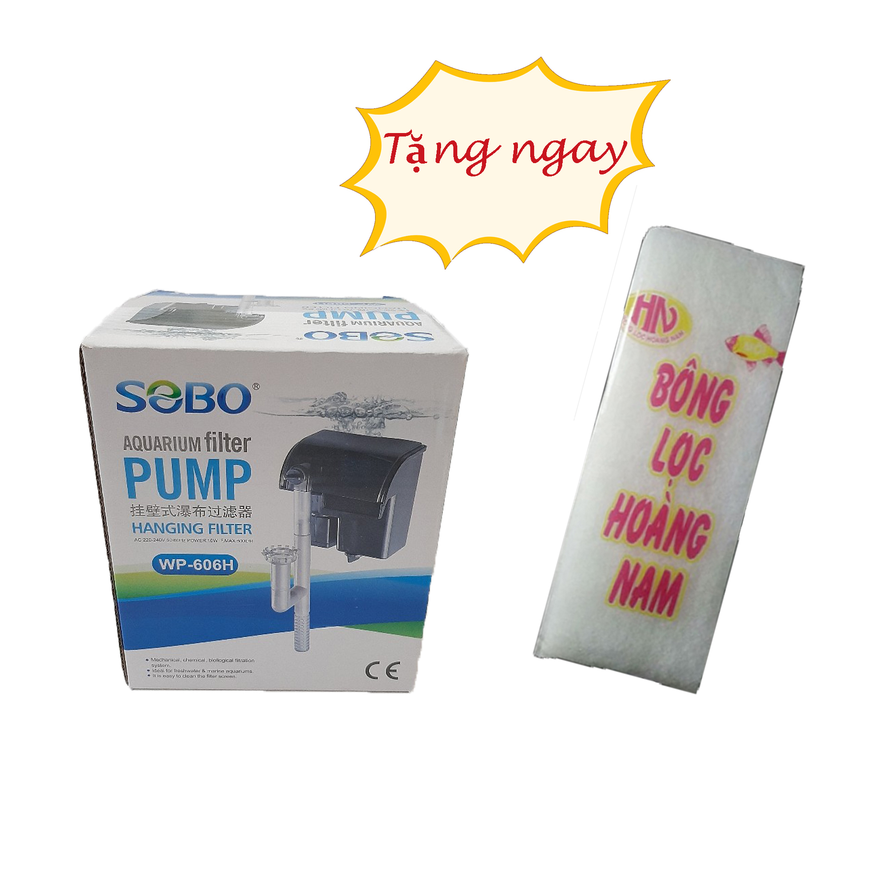 Lọc thác sobo wp-606h cho bể dài 40-50 cm