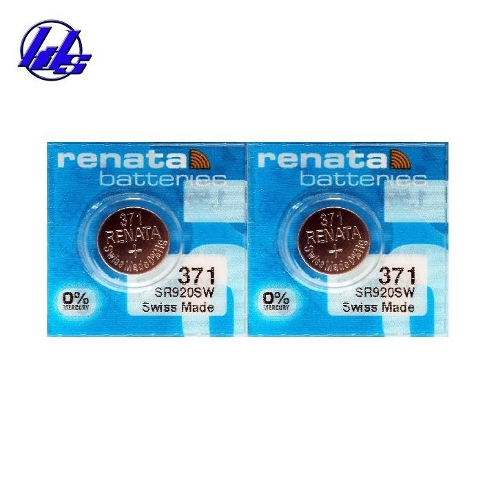 Combo 2 viên pin đồng hồ renata 371 sr920sw silver oxide 1.55v