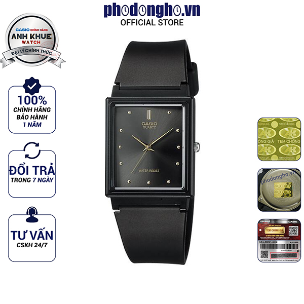 Đồng hồ nam dây nhựa casio anh khuê mq-38-1adf