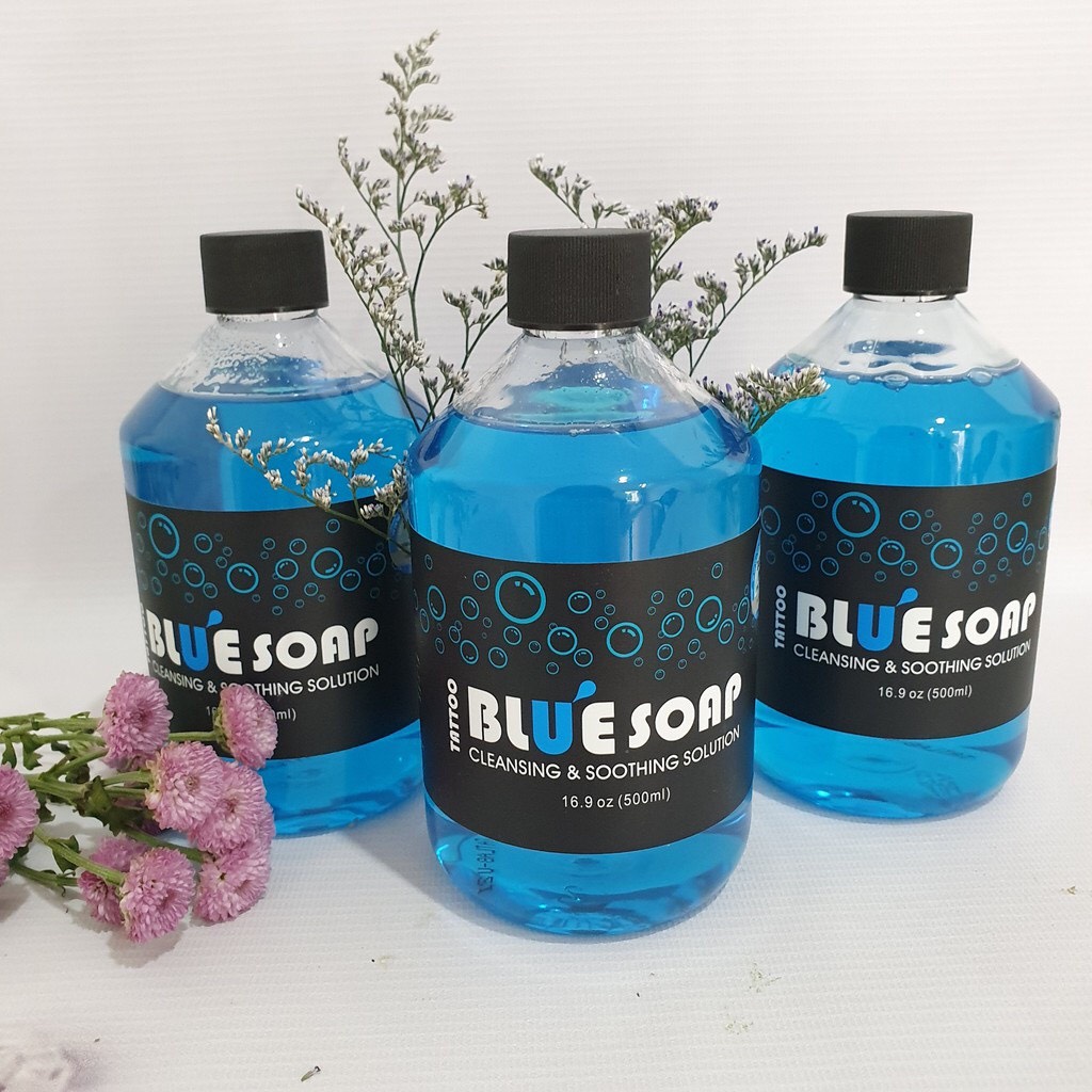 Dung dịch blusoap lau mực dùng trong phun xăm