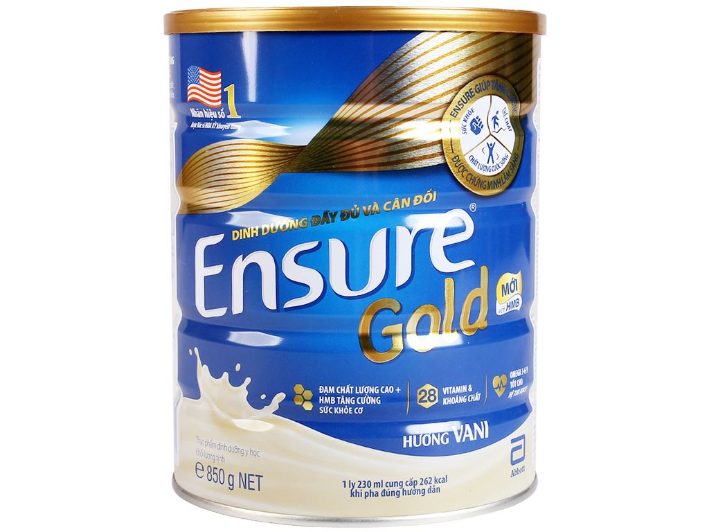 Combo 2 lon Sữa bột Ensure Gold vani 850g
