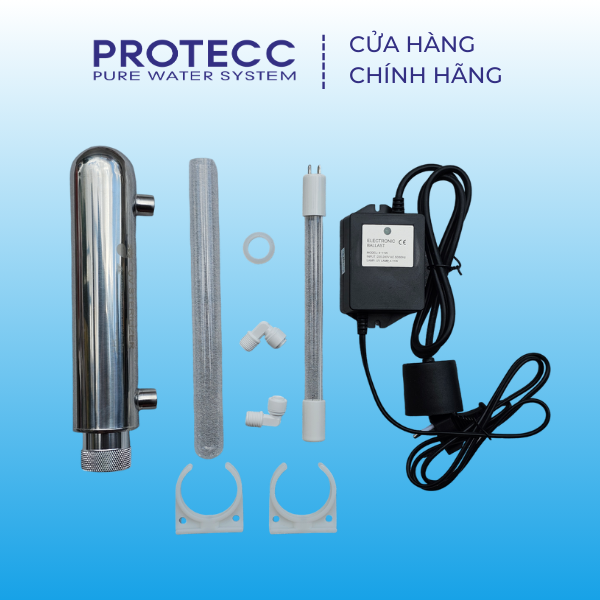 Bộ đèn uv sterilizer 11w - diệt khuẩn, kí sinh trong nước - đèn uv lọc nước