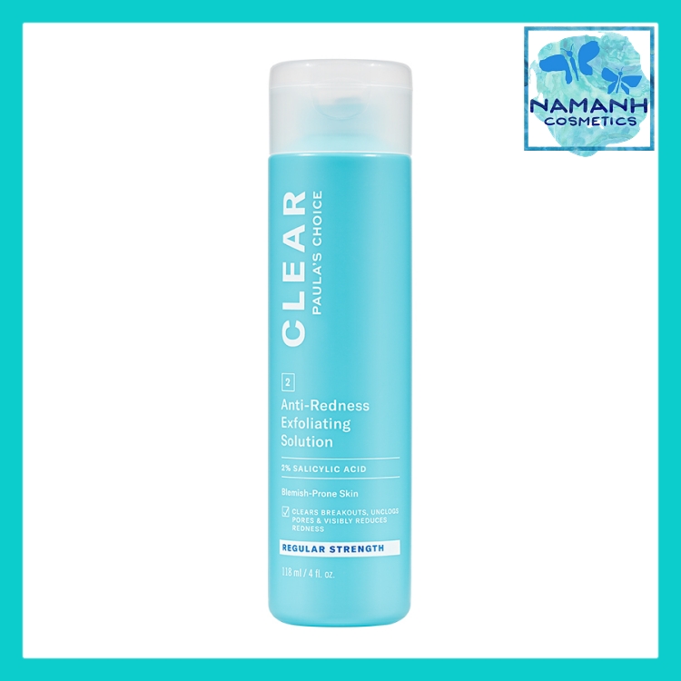 Tẩy tế bào chết Paula's Choice CLEAR Regular Strength Anti-Redness Exfoliating Solution 2% Salicylic Acid 118ml