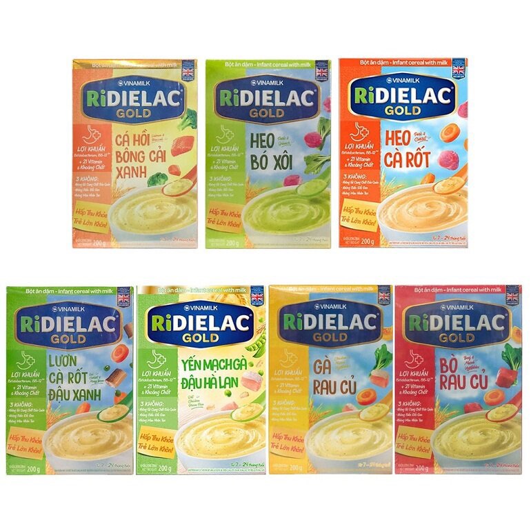 Bột Ăn Dặm Ridielac Vinamilk Hộp Giấy 200