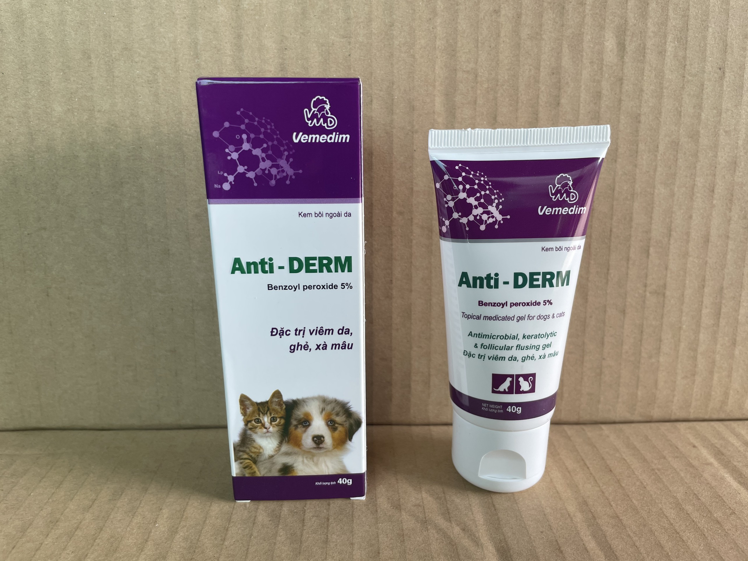 Vemedim Anti Derm - Thuốc bôi chữa viêm da xà mâu cho chó mèo