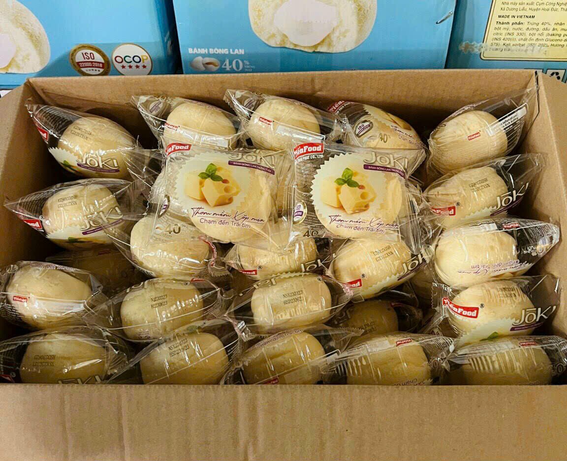 1kg bánh bông lan trứng tươi hương vị phô mai tiến food- đô ăn vặt