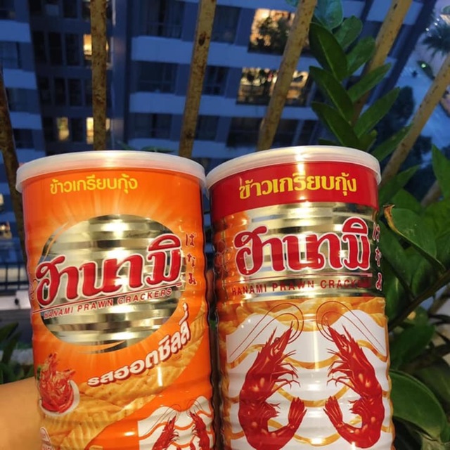 Bim bim lon tôm Hanami Thái 35k/ lon(Cam)