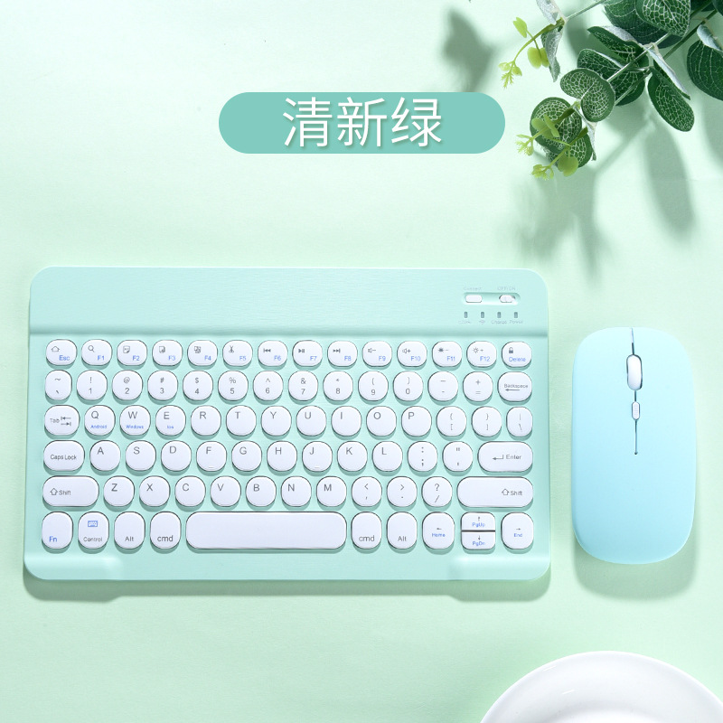 # Áp Dụng Bàn Phím Nắp Phím Tròn Bàn Phím Và Chuột Bluetooth Không Dây Bộ Điện Thoại Di Động Bàn Phím Bluetooth Di Động Mini Máy Tính Bảng