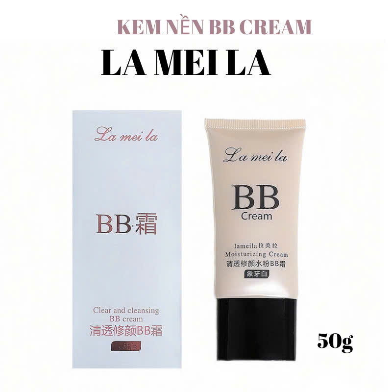 Kem Nền BB Cream La Mei La 50g – Che Phủ Tự Nhiên, Mỏng Nhẹ, Dễ Tán