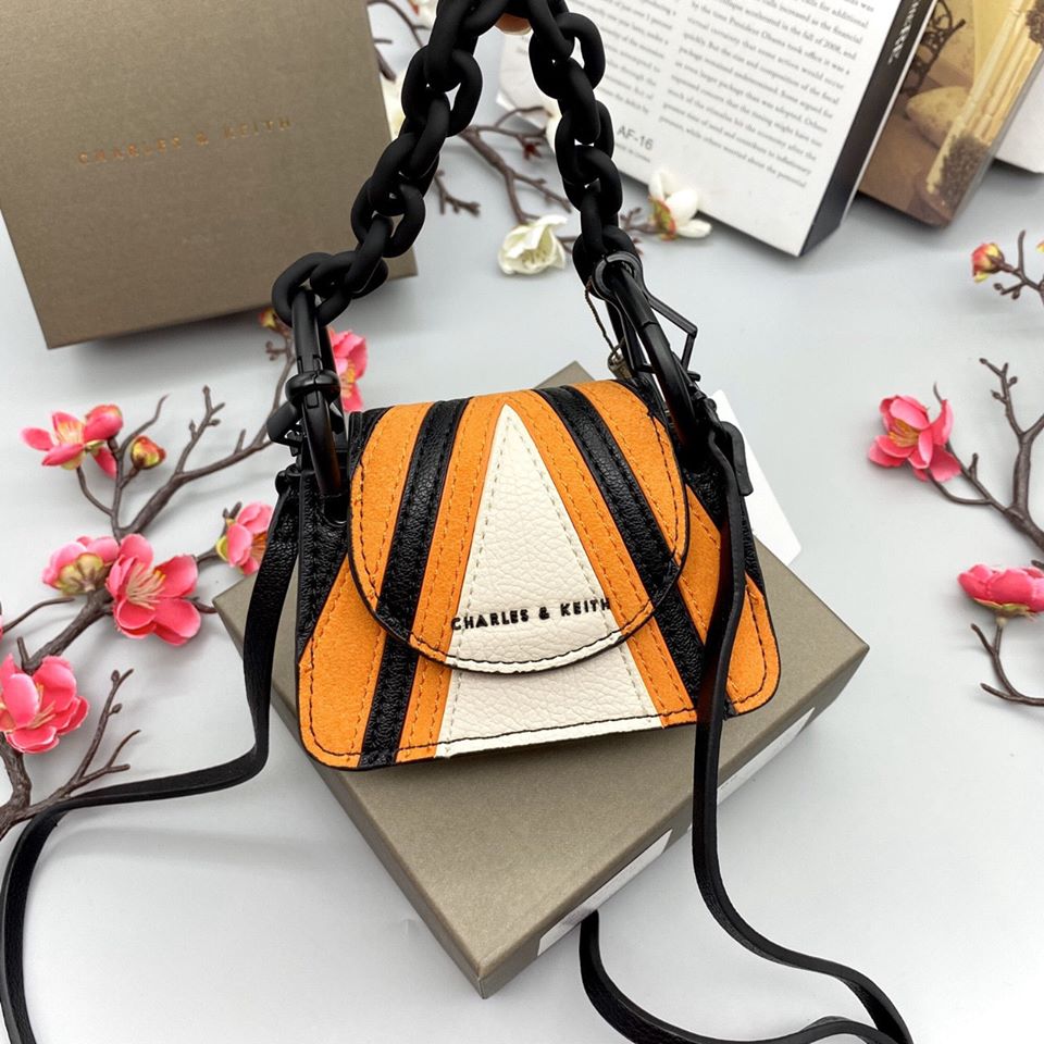 [HCM]TÚI CHARLES & KEITH Chunky Chain Link SIÊU MINI ?? Ck2-50270420