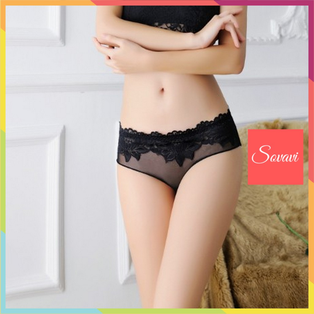 Quần lót xuyên thấu đầy cám dỗ siêu hot - Đồ lót gợi cảm sexy quyến rũ QL-042