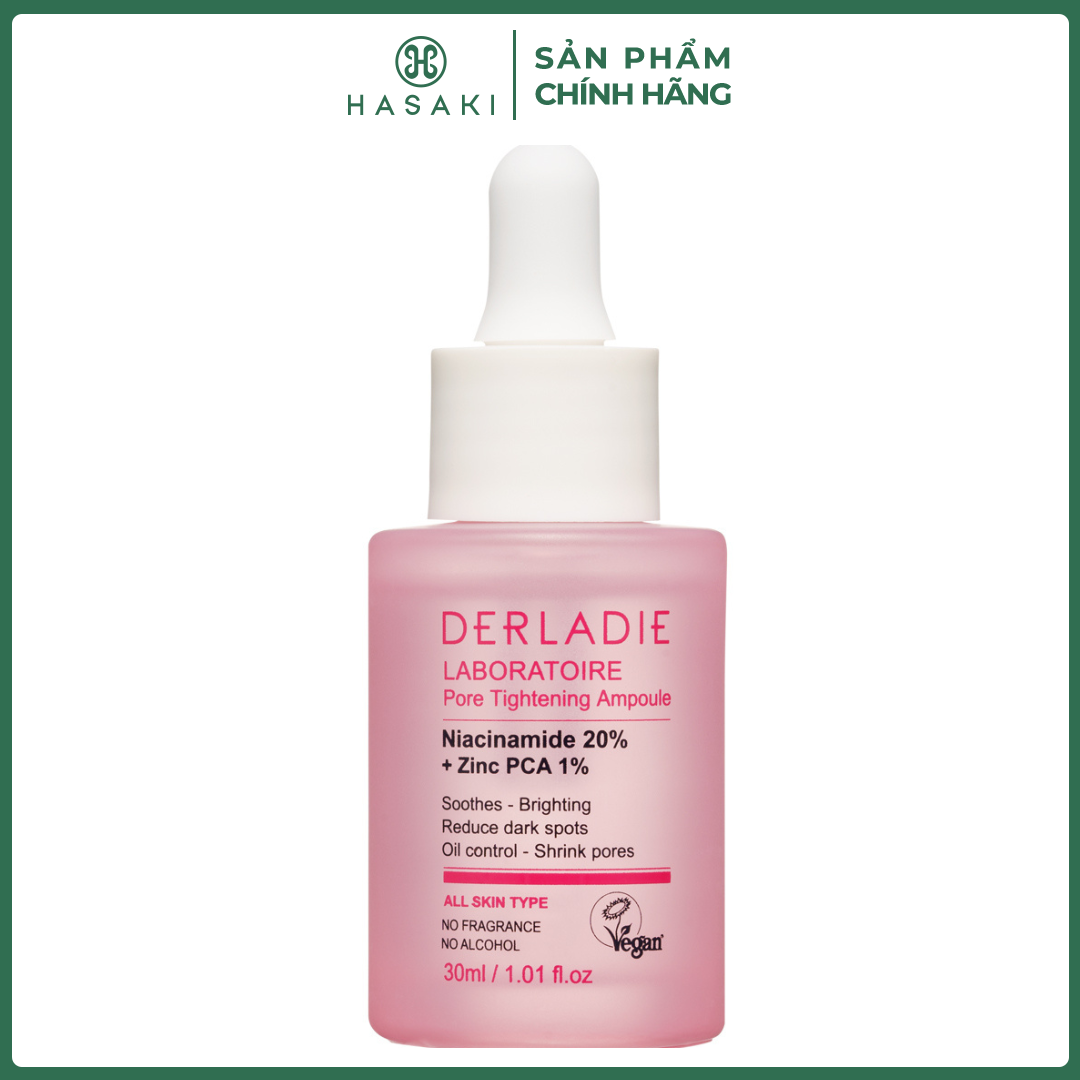 Serum Derladie Niacinamide 20% Giảm Mụn, Mờ Thâm Đỏ 30ml Hasaki Sản Phẩm Chính Hãng