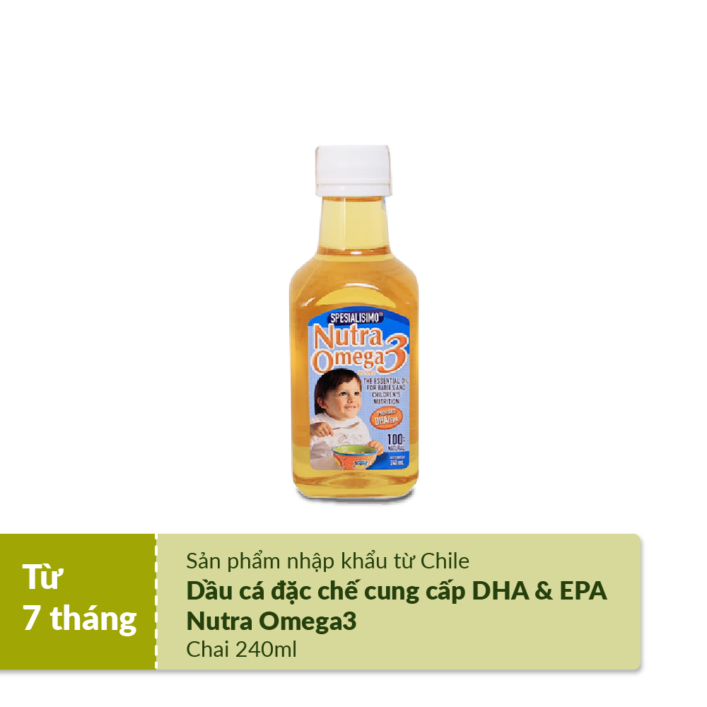Dầu Cá Hồi Cho Bé Ăn Dặm cho trẻ từ 7 tháng tuổi - Nhập khẩu Chi Lê