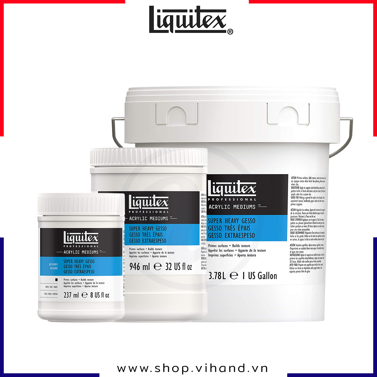 Sơn lót nền siêu dày màu trắng Liquitex Professional Acrylic Super Heavy Gesso