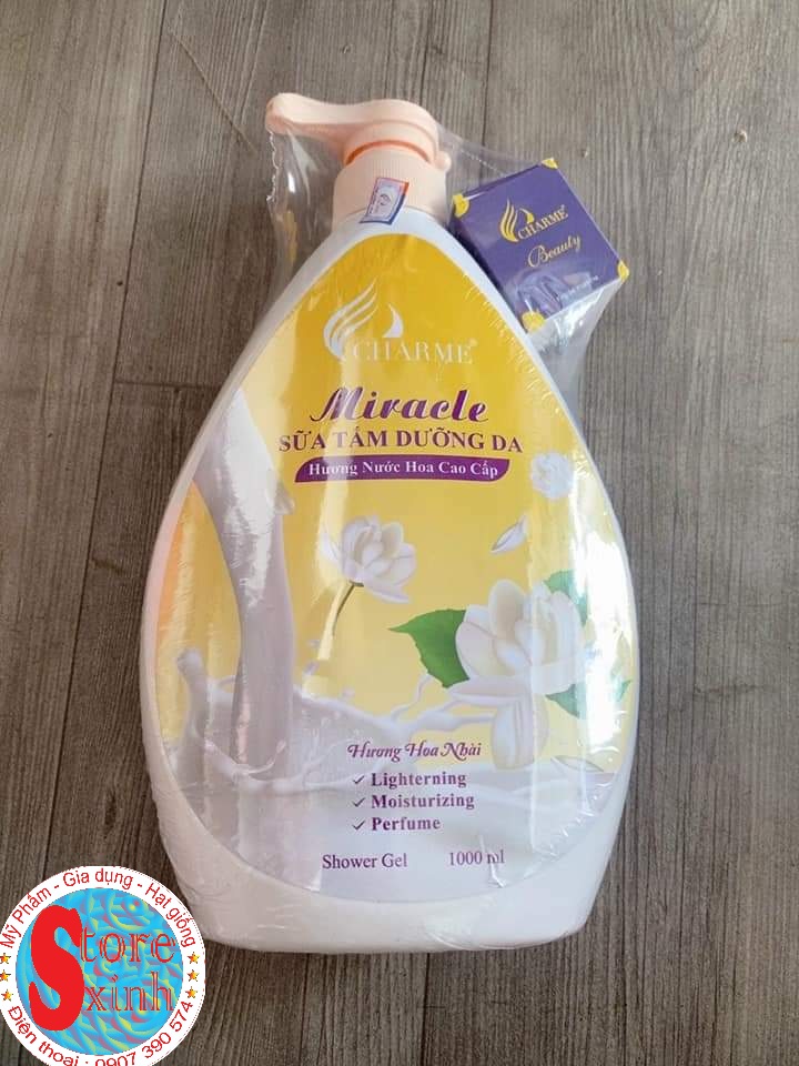 [ không tặng kèm nước hoa mini] SỮA TẮM DƯỠNG DA HƯƠNG HOA NHÀI