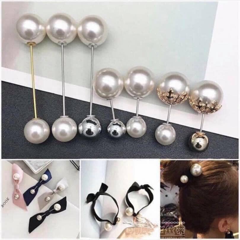 Set 7 mẫu cài áo giả ngọc trai sang trọng,trâm cài áo siêu yêu dành cho bạn gái mẫu tròn ngọc trai